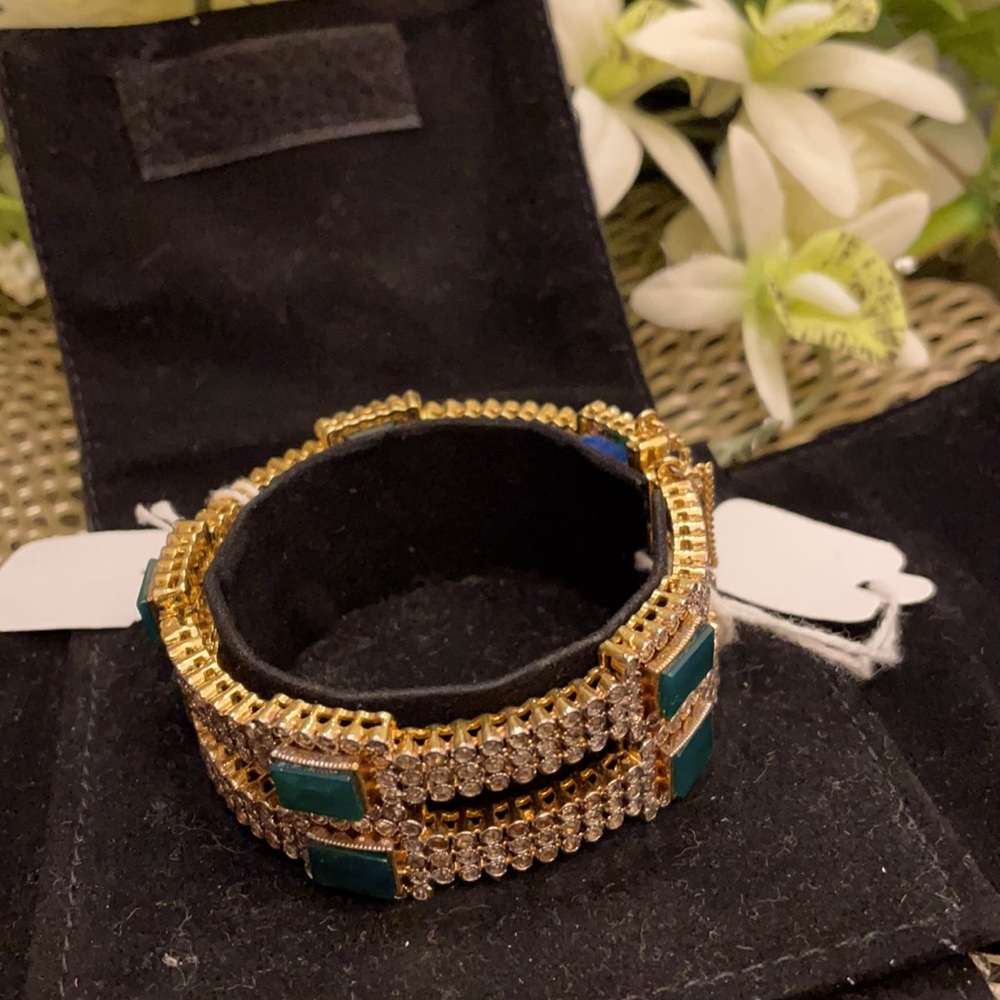 Indian Emerald pair of bangles